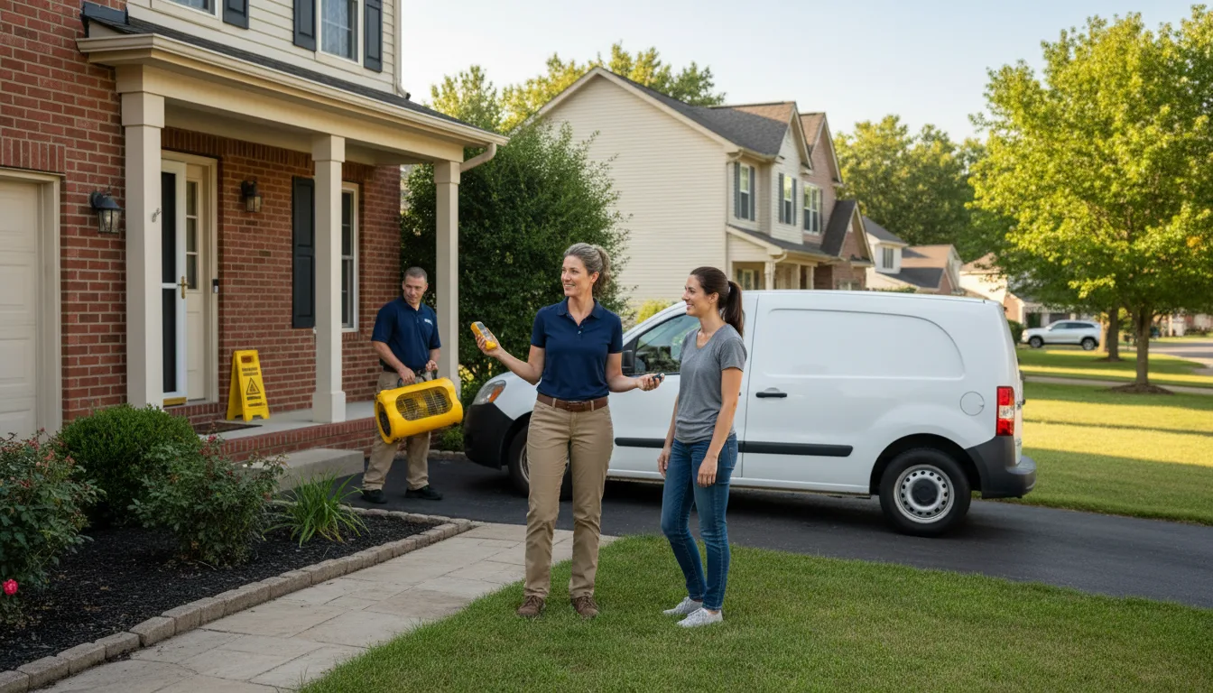 Residential water damage restoration in Eden, UT